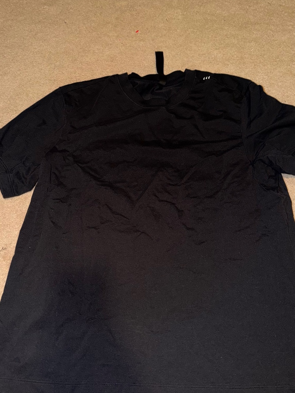 lululemon athletica Black Short Sleeve Crew Tee